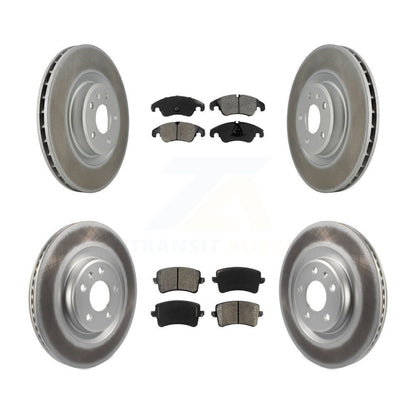 [Avant + Arrière] Kit de disque (revêtu) et plaquette (semi-métallique) de frein pour Audi Q5 S5 KGS-101031