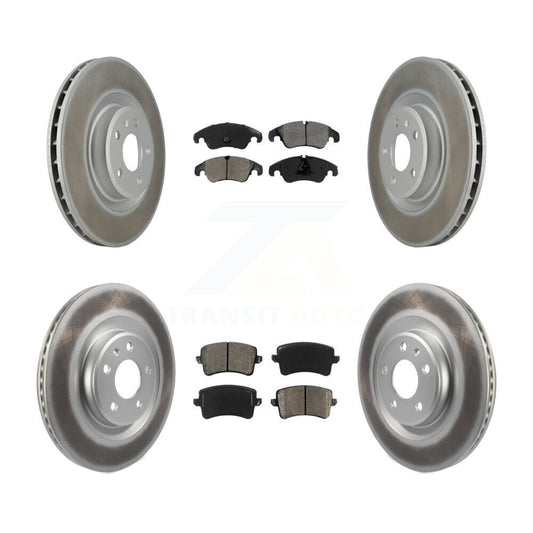 [Avant + Arrière] Kit de disque (revêtu) et plaquette (semi-métallique) de frein pour Audi Q5 S5 KGS-101031