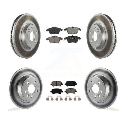 [Avant + Arrière] Kit de disque (revêtu) et plaquette (semi-métallique) de frein pour 2012-2015 Land Rover Range Evoque KGS-101037