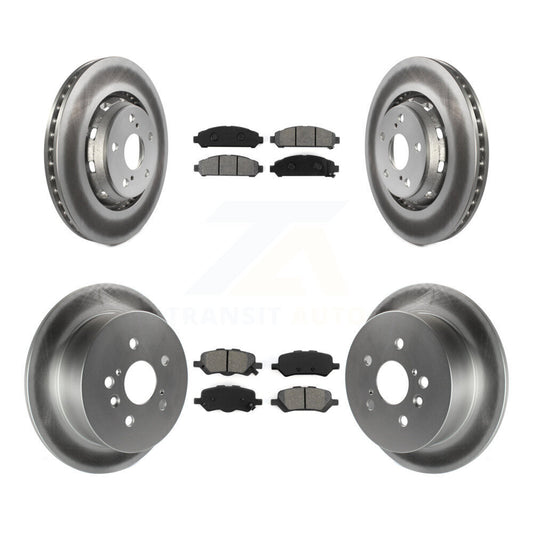 [Avant + Arrière] Kit de disque (revêtu) et plaquette (semi-métallique) de frein pour 2009-2016 Toyota Venza KGS-101038