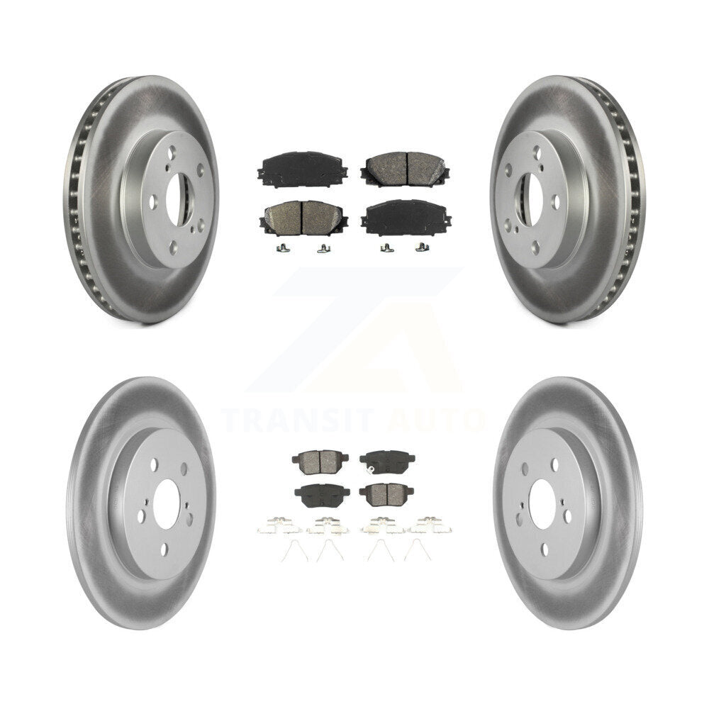 [Avant + Arrière] Kit de disque (revêtu) et plaquette (semi-métallique) de frein pour Lexus CT200h KGS-101043