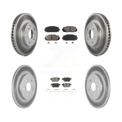 [Avant + Arrière] Kit de disque (revêtu) et plaquette (semi-métallique) de frein pour Lexus CT200h KGS-101043