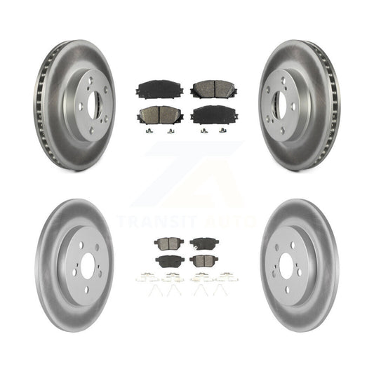 [Avant + Arrière] Kit de disque (revêtu) et plaquette (semi-métallique) de frein pour Lexus CT200h KGS-101043