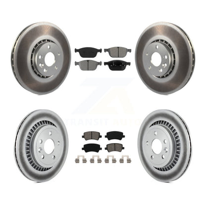 [Avant + Arrière] Kit de disque (revêtu) et plaquette (semi-métallique) de frein pour 2010-2015 Volvo XC60 KGS-101049