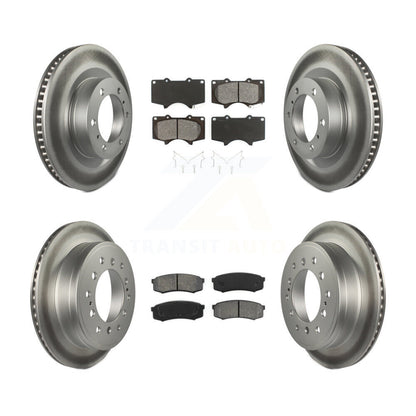 [Avant + Arrière] Kit de disque (revêtu) et plaquette (semi-métallique) de frein pour Toyota 4Runner Lexus GX460 KGS-101051