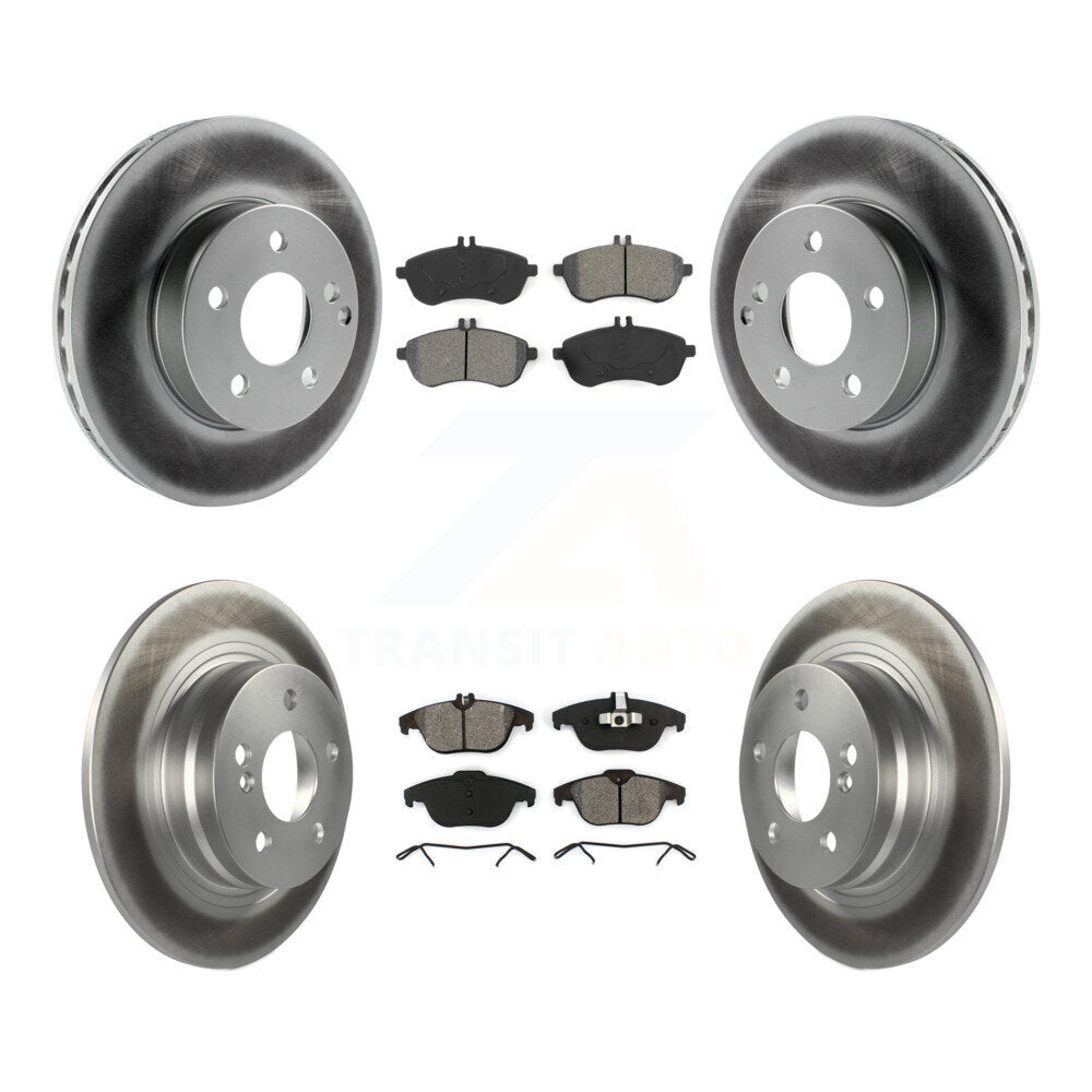 [Avant + Arrière] Kit de disque (revêtu) et plaquette (semi-métallique) de frein pour Mercedes-Benz C300 C250 C230 KGS-101052