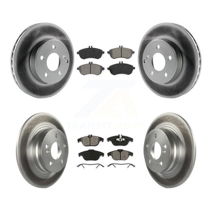 [Avant + Arrière] Kit de disque (revêtu) et plaquette (semi-métallique) de frein pour Mercedes-Benz C300 C250 C230 KGS-101052