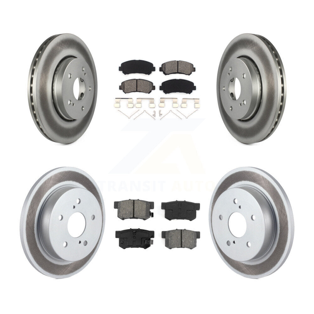 [Avant + Arrière] Kit de disque (revêtu) et plaquette (semi-métallique) de frein pour 2010-2013 Suzuki Kizashi KGS-101064