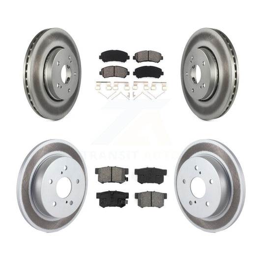[Avant + Arrière] Kit de disque (revêtu) et plaquette (semi-métallique) de frein pour 2010-2013 Suzuki Kizashi KGS-101064