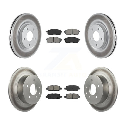 [Avant + Arrière] Kit de disque (revêtu) et plaquette (semi-métallique) de frein pour Nissan Sentra Juke KGS-101067