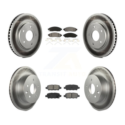 [Avant + Arrière] Kit de disque (revêtu) et plaquette (semi-métallique) de frein pour Nissan LEAF KGS-101068