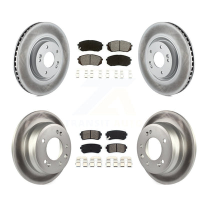 [Avant + Arrière] Kit de disque (revêtu) et plaquette (semi-métallique) de frein pour 2015 Hyundai Tucson FWD avec FUEL CELL EV (FCEV) engine KGS-101074