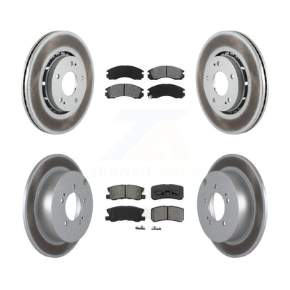 [Avant + Arrière] Kit de disque (revêtu) et plaquette (semi-métallique) de frein pour Mitsubishi Lancer KGS-101081