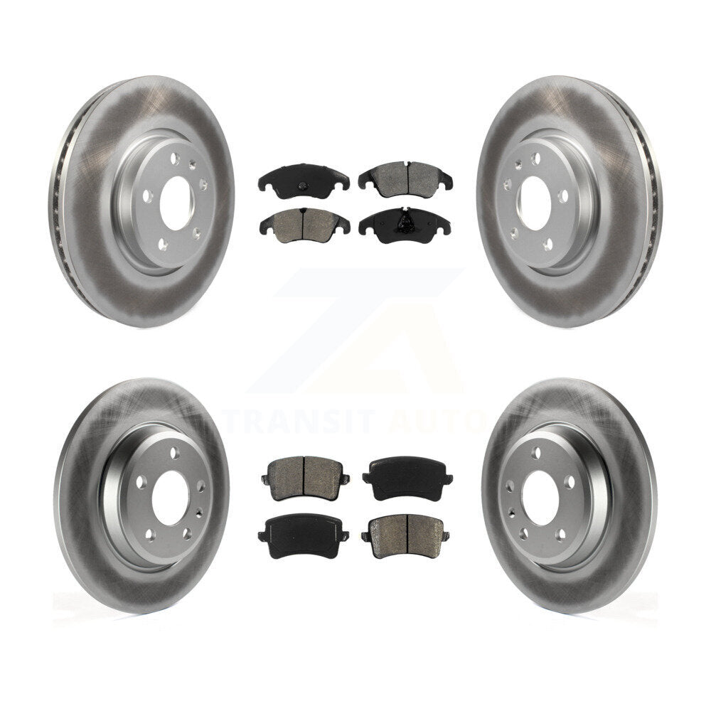 [Avant + Arrière] Kit de disque (revêtu) et plaquette (semi-métallique) de frein pour Audi A4 Q5 A5 Quattro allroad KGS-101082