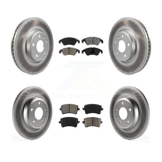 [Avant + Arrière] Kit de disque (revêtu) et plaquette (semi-métallique) de frein pour Audi A4 Q5 A5 Quattro allroad KGS-101082