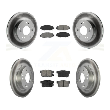 [Avant + Arrière] Kit de disque (revêtu) et plaquette (semi-métallique) de frein pour Honda Civic KGS-101084