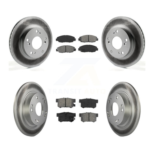 [Avant + Arrière] Kit de disque (revêtu) et plaquette (semi-métallique) de frein pour Honda Civic KGS-101084