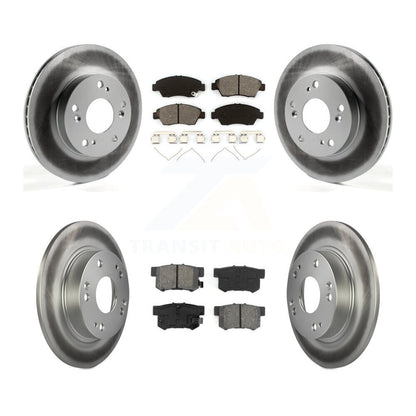 [Avant + Arrière] Kit de disque (revêtu) et plaquette (semi-métallique) de frein pour 2013-2015 Acura ILX 1.5L KGS-101085