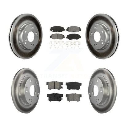 [Avant + Arrière] Kit de disque (revêtu) et plaquette (semi-métallique) de frein pour 2013 Acura ILX 2.0L KGS-101088