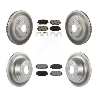 [Avant + Arrière] Kit de disque (revêtu) et plaquette (semi-métallique) de frein pour Hyundai Santa Fe Sport Kia Sorento KGS-101090