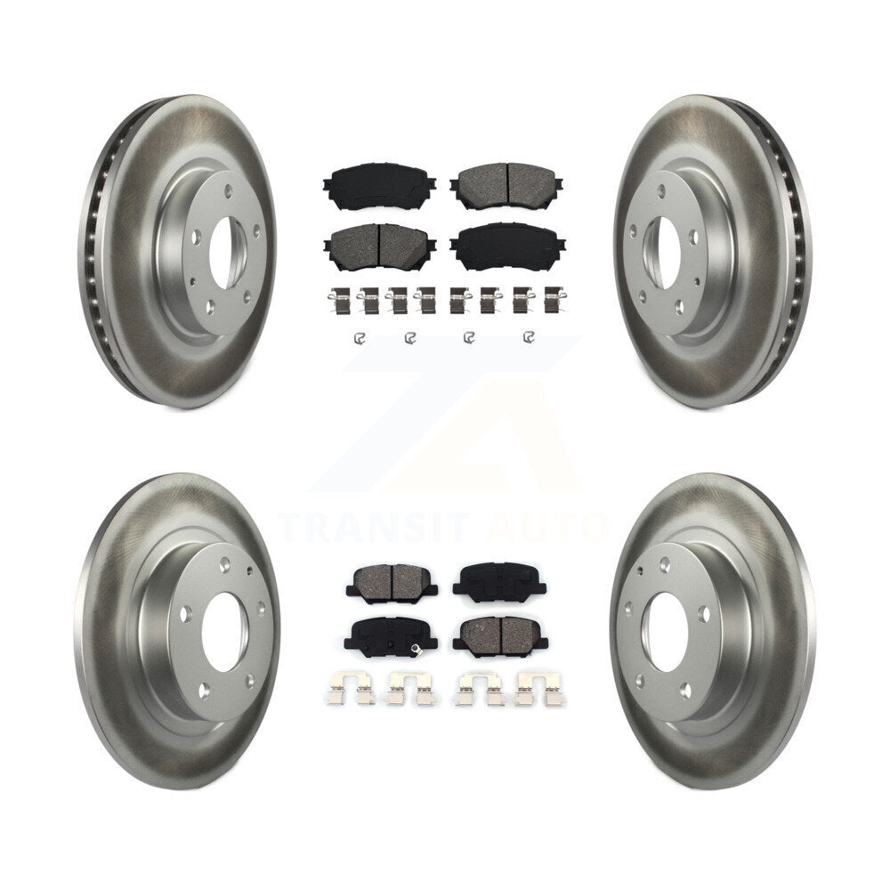 [Avant + Arrière] Kit de disque (revêtu) et plaquette (semi-métallique) de frein pour Mazda 6 KGS-101092