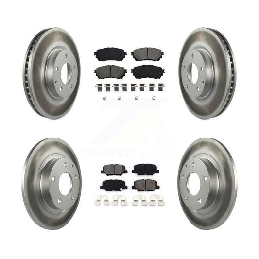 [Avant + Arrière] Kit de disque (revêtu) et plaquette (semi-métallique) de frein pour Mazda 6 KGS-101092