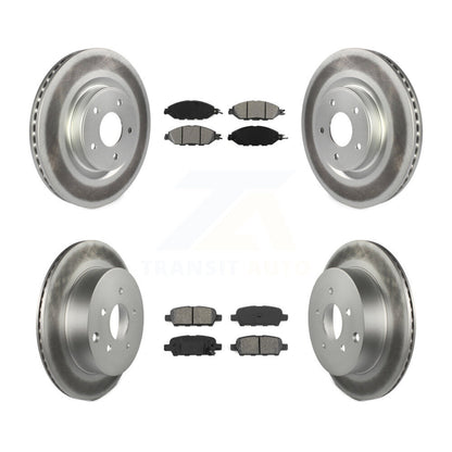 [Avant + Arrière] Kit de disque (revêtu) et plaquette (semi-métallique) de frein pour Nissan Pathfinder Murano INFINITI QX60 JX35 KGS-101102