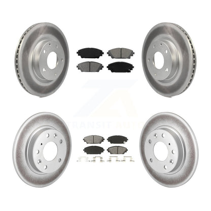 [Avant + Arrière] Kit de disque (revêtu) et plaquette (semi-métallique) de frein pour Mazda 3 Sport 2.5L KGS-101106