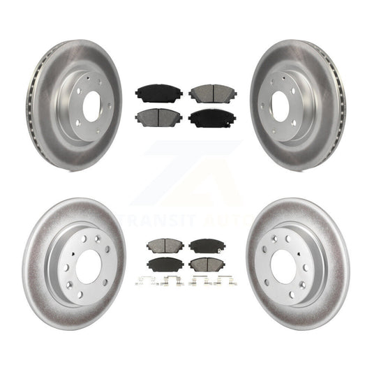 [Avant + Arrière] Kit de disque (revêtu) et plaquette (semi-métallique) de frein pour Mazda 3 Sport 2.5L KGS-101106