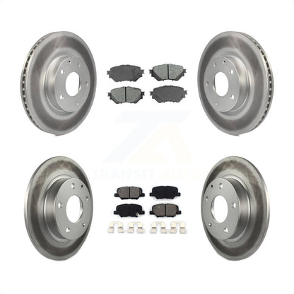 [Avant + Arrière] Kit de disque (revêtu) et plaquette (semi-métallique) de frein pour Mazda 3 Sport 2.5L KGS-101108 par Transit Auto