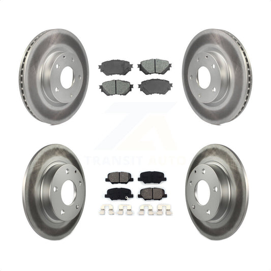 [Avant + Arrière] Kit de disque (revêtu) et plaquette (semi-métallique) de frein pour Mazda 3 Sport 2.5L KGS-101108 par Transit Auto