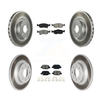 [Avant + Arrière] Kit de disque (revêtu) et plaquette (semi-métallique) de frein pour Fiat 500 KGS-101113