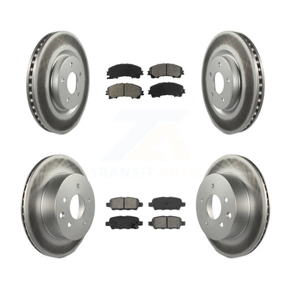 [Avant + Arrière] Kit de disque (revêtu) et plaquette (semi-métallique) de frein pour Nissan Rogue KGS-101117