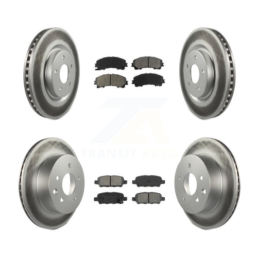 [Avant + Arrière] Kit de disque (revêtu) et plaquette (semi-métallique) de frein pour Nissan Rogue KGS-101117