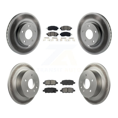 [Avant + Arrière] Kit de disque (revêtu) et plaquette (semi-métallique) de frein pour Nissan Altima KGS-101118