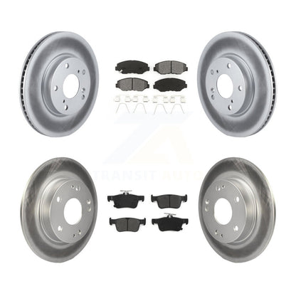 [Avant + Arrière] Kit de disque (revêtu) et plaquette (semi-métallique) de frein pour Honda Civic KGS-101121