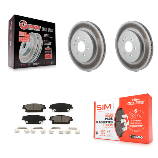 [Arrière] Kit de disque (revêtu) et plaquette (semi-métallique) de frein pour Cadillac SRX KGS-101145