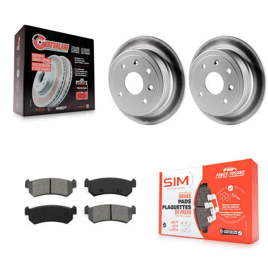 [Arrière] Kit de disque (revêtu) et plaquette (semi-métallique) de frein pour Suzuki Forenza Reno Chevrolet Optra KGS-101151