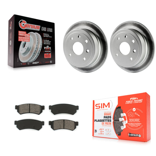 [Arrière] Kit de disque (revêtu) et plaquette (semi-métallique) de frein pour Suzuki Forenza Reno Chevrolet Optra KGS-101152
