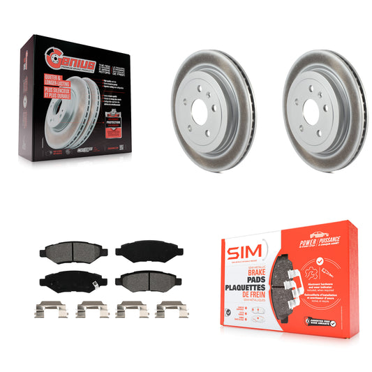 [Arrière] Kit de disque (revêtu) et plaquette (semi-métallique) de frein pour Chevrolet Camaro Cadillac CTS KGS-101162