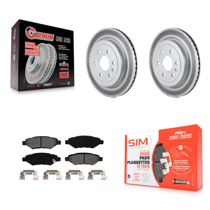[Arrière] Kit de disque (revêtu) et plaquette (semi-métallique) de frein pour Cadillac SRX Saab 9-4X KGS-101163