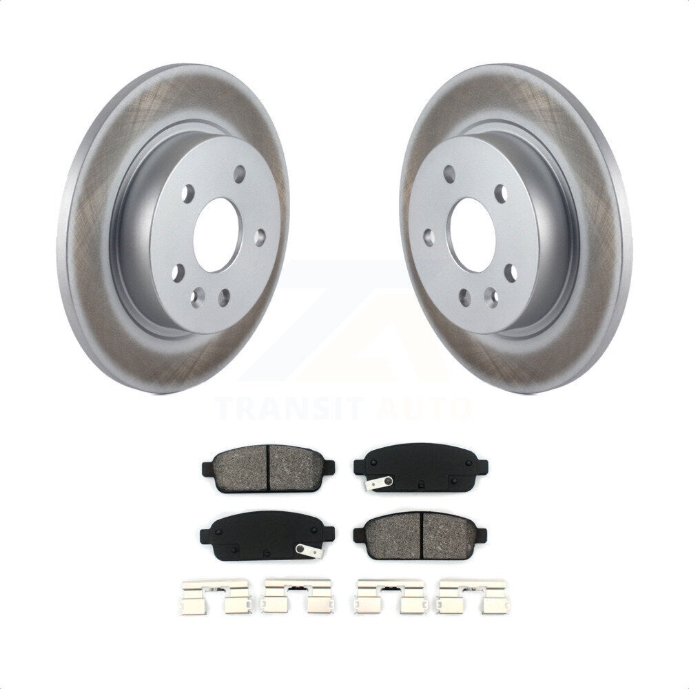 [Arrière] Kit de disque (revêtu) et plaquette (semi-métallique) de frein pour Chevrolet Cruze Sonic Buick Encore Trax Limited KGS-101165 par Transit Auto