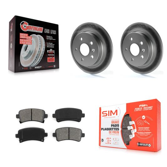 [Arrière] Kit de disque (revêtu) et plaquette (semi-métallique) de frein pour Chevrolet Malibu Buick LaCrosse Regal Limited KGS-101167