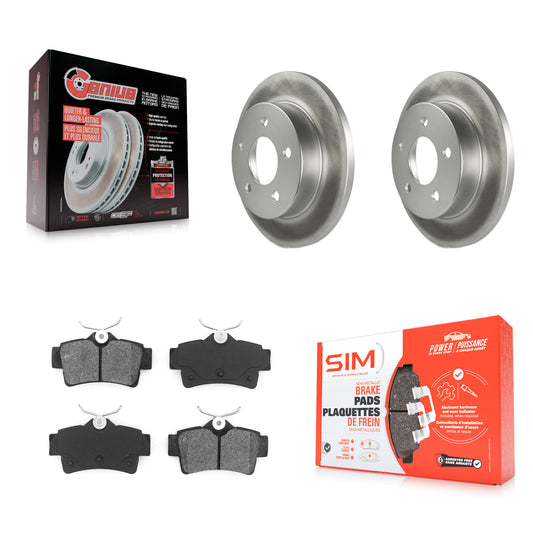 [Arrière] Kit de disque (revêtu) et plaquette (semi-métallique) de frein pour Ford Mustang KGS-101174