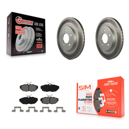[Arrière] Kit de disque (revêtu) et plaquette (semi-métallique) de frein pour Ford Mustang KGS-101195