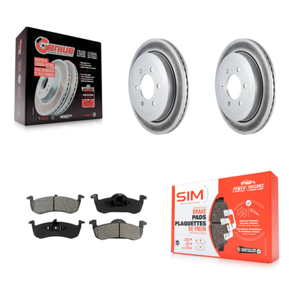 [Arrière] Kit de disque (revêtu) et plaquette (semi-métallique) de frein pour 2007-2017 Ford Expedition Lincoln Navigator KGS-101204