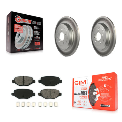 [Arrière] Kit de disque (revêtu) et plaquette (semi-métallique) de frein pour Ford Explorer Edge Taurus Flex Lincoln MKX MKS MKT KGS-101208