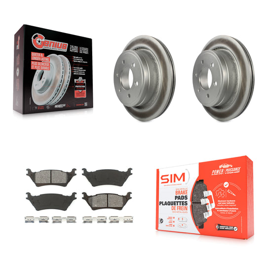 [Arrière] Kit de disque (revêtu) et plaquette (semi-métallique) de frein pour Ford F-150 KGS-101212