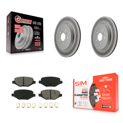 [Arrière] Kit de disque (revêtu) et plaquette (semi-métallique) de frein pour Ford Explorer Police Interceptor Utility Lincoln MKS Flex Taurus MKT KGS-101214