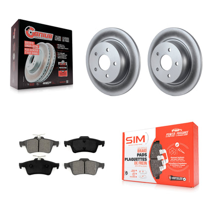 [Arrière] Kit de disque (revêtu) et plaquette (semi-métallique) de frein pour Ford Escape Connect C-Max KGS-101216